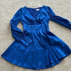 Blue floral mini dress by Seven Wonders